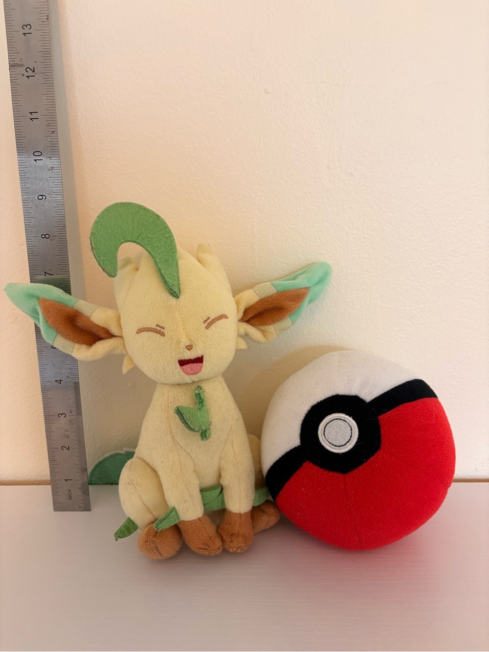 POKÉMON ball and Leafeon Plush Toy